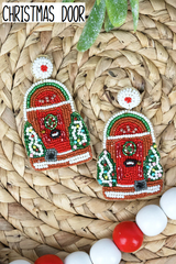 Holiday Seed Bead Earrings