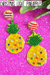 Holiday Seed Bead Earrings