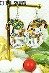 Holiday Seed Bead Earrings