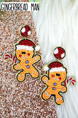Holiday Seed Bead Earrings