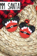 Holiday Seed Bead Earrings
