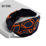 Football Seed Bead Headband