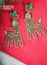 Holiday Seed Bead Earrings