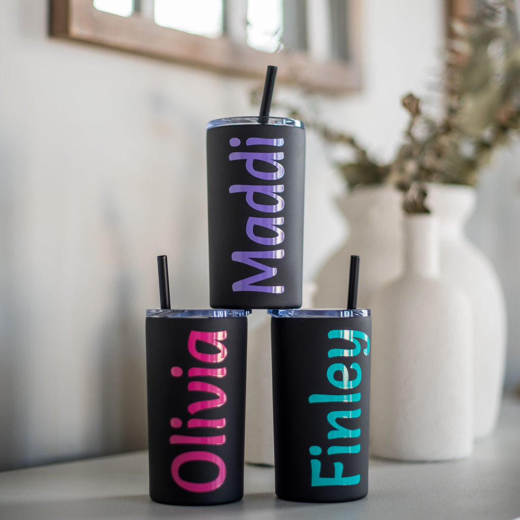 12oz Kids Stainless Steel Tumbler Name Personalized 