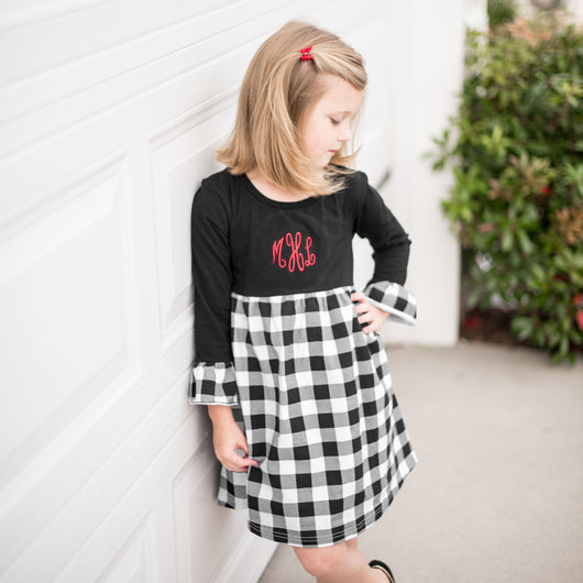 Monogrammed Holiday Dress