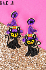 Halloween Seed Bead Earrings | Multiple Styles
