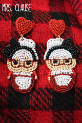 Holiday Seed Bead Earrings