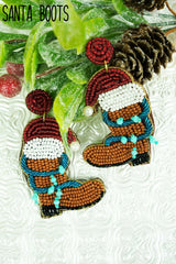 Holiday Seed Bead Earrings