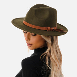 Boho Wool Hat | Olive