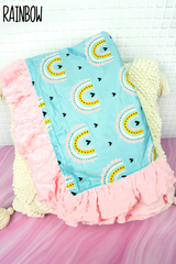 Personalized Fleece Minky Blanket | Multiple Prints